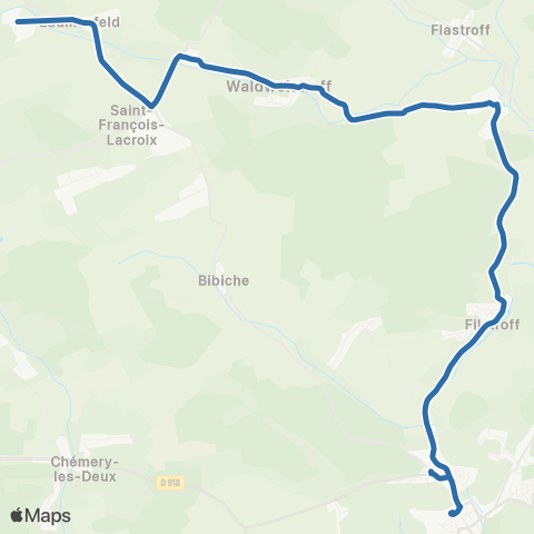 Fluo 57 Laumesfeld / Bouzonville map