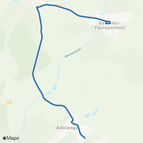 Fluo 57 Adelange / Vahl-les-Faulquemont map