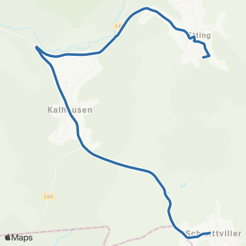 Fluo 57 Schmittviller / Etting map