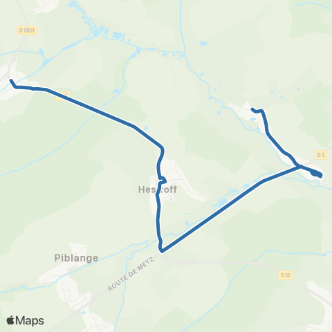 Fluo 57 Ebersviller / Anzeling map