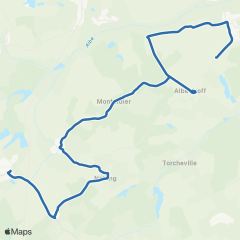 Fluo 57 Albestroff / Benestroff map