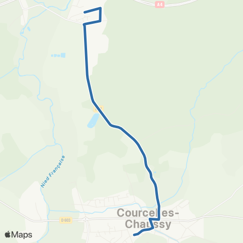 Fluo 57 Courcelles-Chaussy map