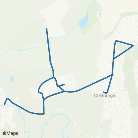 Fluo 57 Elvange / Crehange map