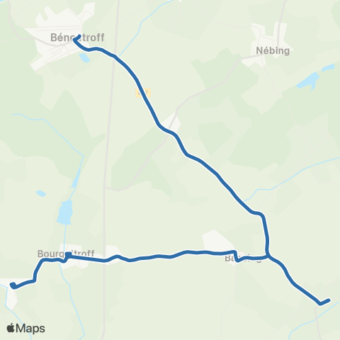 Fluo 57 Guebling / Benestroff map