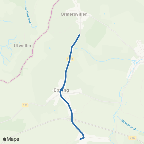 Fluo 57 Epping / Ormersviller map