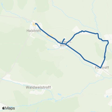 Fluo 57 Flastroff / Waldweistroff map