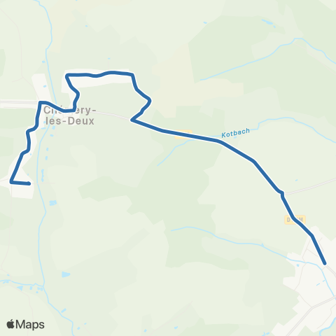 Fluo 57 Menskirch / Chemery-Deux / Freistroff map