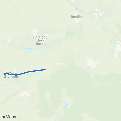 Fluo 57 Villers-Stoncourt / Guinglange map