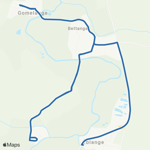 Fluo 57 Eblange / Gomelange map