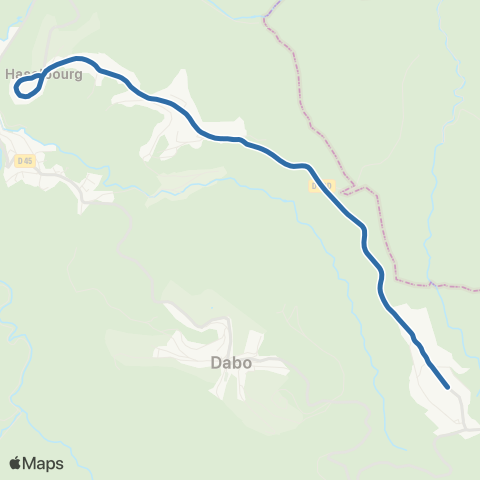 Fluo 57 Haselbourg / Dabo map