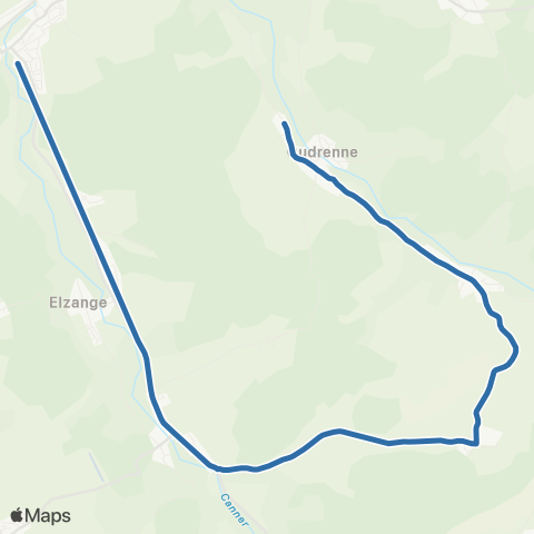 Fluo 57 Oudrenne / Koenigsmacker map