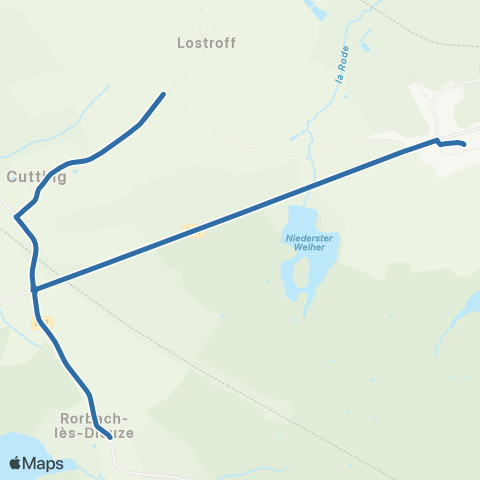 Fluo 57 Rorbach-les-Dieuze / Loudrefing map