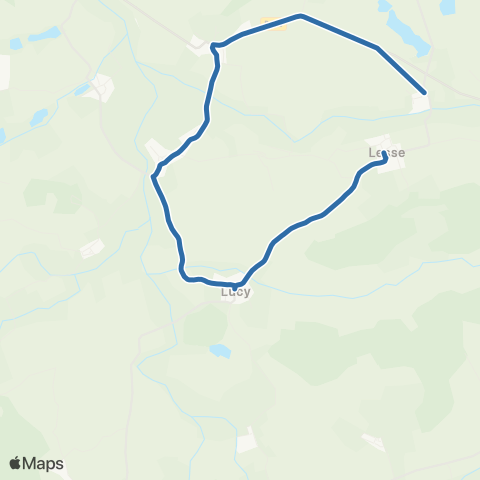 Fluo 57 Prevocourt / Lesse map