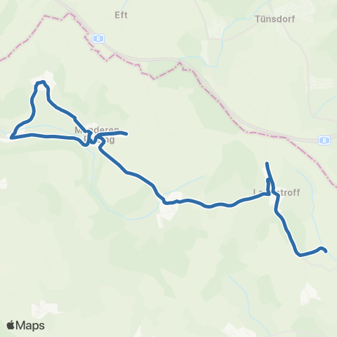 Fluo 57 Launstroff / Manderen-Ritzing map