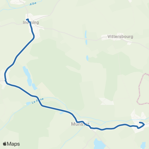 Fluo 57 Vibersviller / Insming map