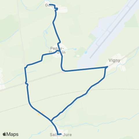 Fluo 57 Vigny / Goin / Pagny les Goin / St Jure map