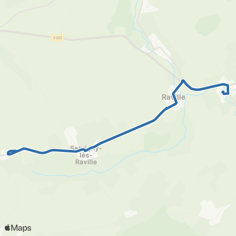 Fluo 57 Fouligny / Raville map