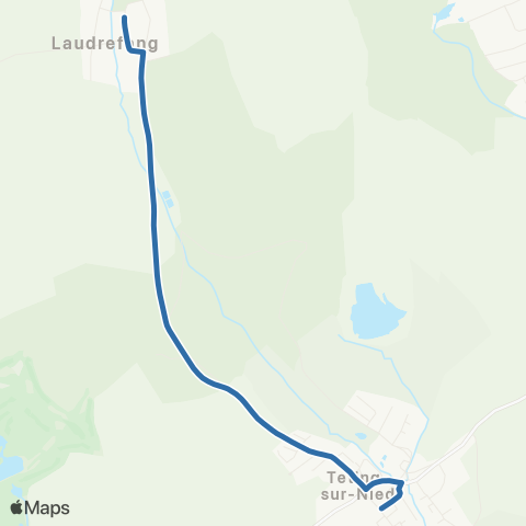 Fluo 57 Laudrefang / Teting-sur-Nied map