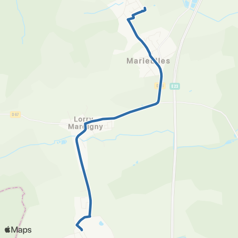 Fluo 57 Arry / Lorry-Mardigny / Marieulles map