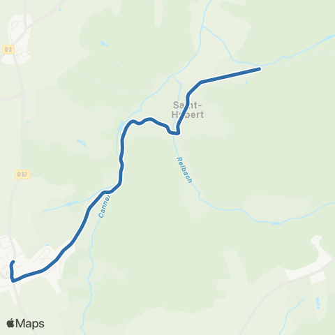 Fluo 57 St-Hubert / Vigy map