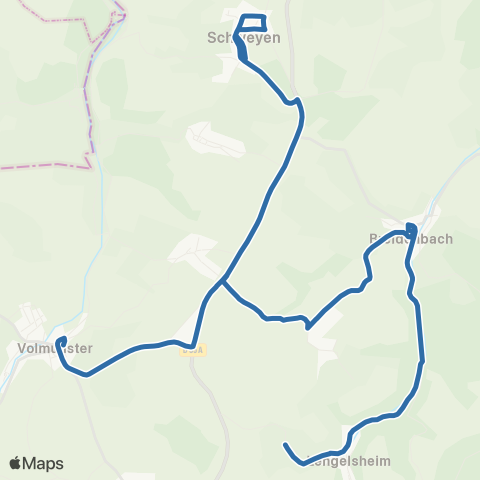 Fluo 57 Lengelsheim / Volmunster map