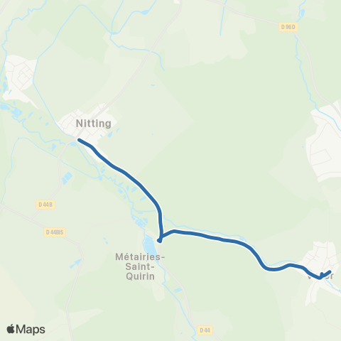 Fluo 57 Voyer / Hermelange map