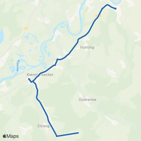 Fluo 57 Oudrenne / Sierck-les-Bains map