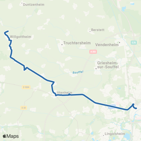 Fluo 67 Wœllenheim - Strasbourg map