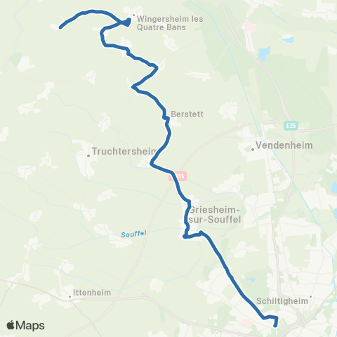 Fluo 67 Wingersheim - Strasbourg map