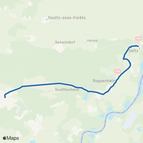 Fluo 67 Seltz - Haguenau map