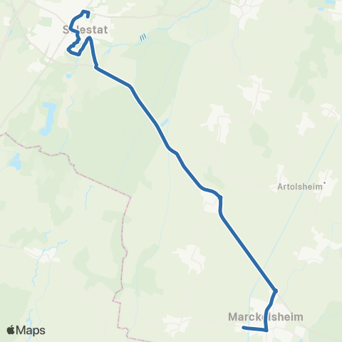 Fluo 67 Sélestat - Marckolsheim map