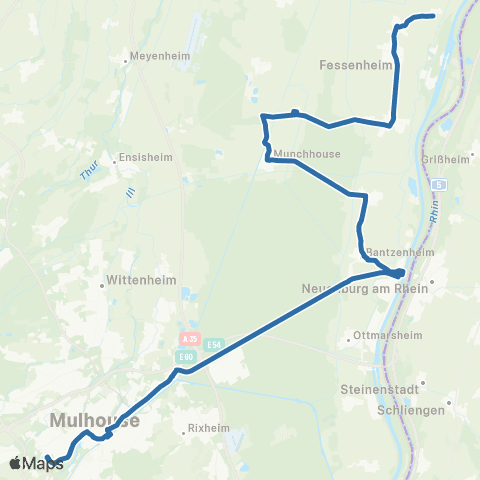 Fluo 68 Nambsheim / Bantzenheim / Mulhouse map