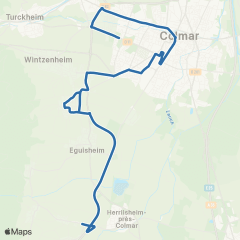 Fluo 68 Herrlisheim-Prés-Colmar / Colmar map