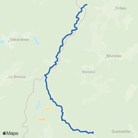 Fluo 68 Grand Ballon / Lac Blanc map