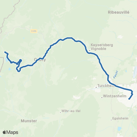 Fluo 68 Colmar / le Bonhomme map