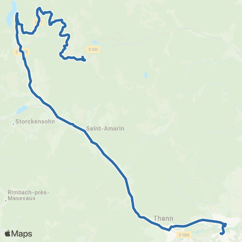 Fluo 68 Cernay / Markstein map