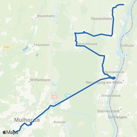 Fluo 68 Nambsheim / Bantzenheim / Mulhouse map
