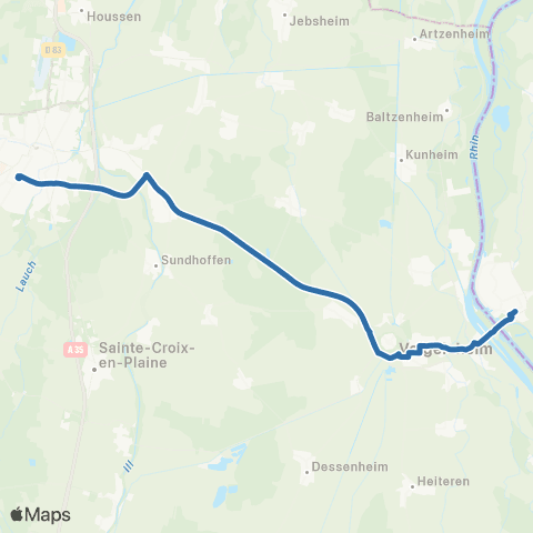 Fluo 68 Colmar / Breisach-AM-Rhein map