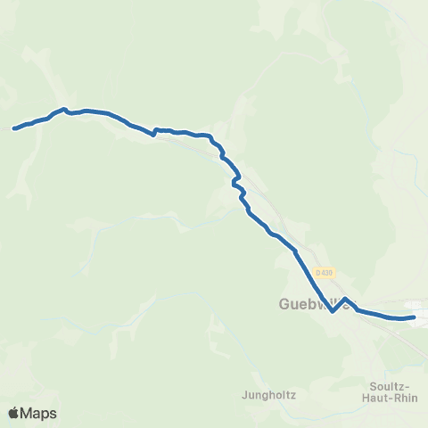Fluo 68 Linthal / Guebwiller map