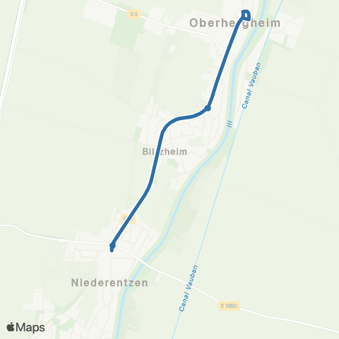 Fluo 68 Oberentzen / Oberhergheim map