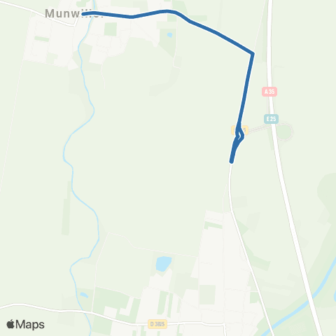Fluo 68 Meyenheim / Munwiller map