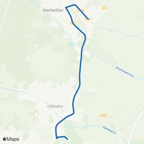 Fluo 68 Wattwiller / Cernay map