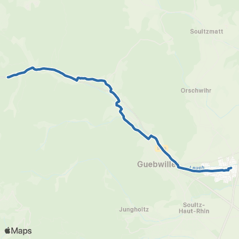 Fluo 68 Linthal / Issenheim map
