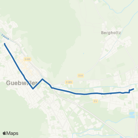 Fluo 68 Guebwiller / Issenheim map