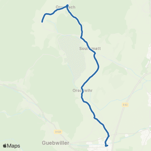 Fluo 68 Wintzfelden / Issenheim map