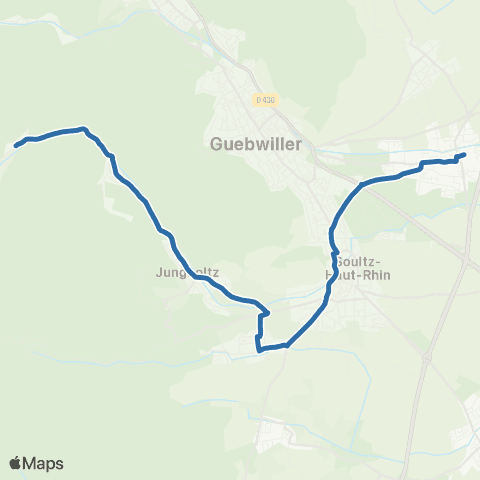 Fluo 68 Jungholtz / Issenheim map