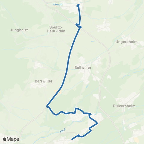 Fluo 68 Wittelsheim / Staffelfelden / Issenheim map