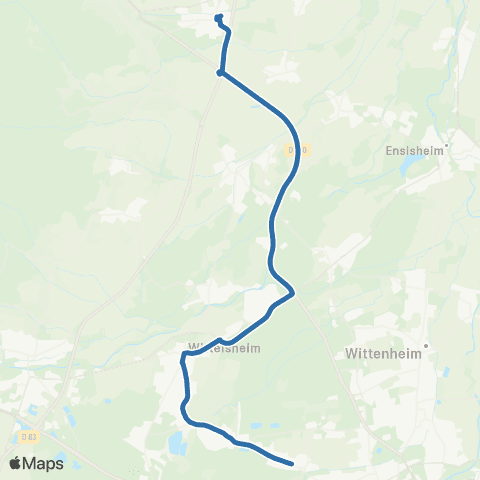 Fluo 68 Richwiller / Wittelsheim / Issenheim map