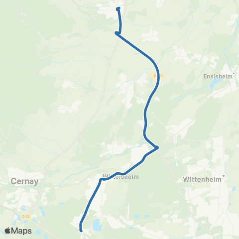 Fluo 68 Wittelsheim / Issenheim map