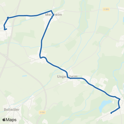 Fluo 68 Ensisheim / Issenheim map